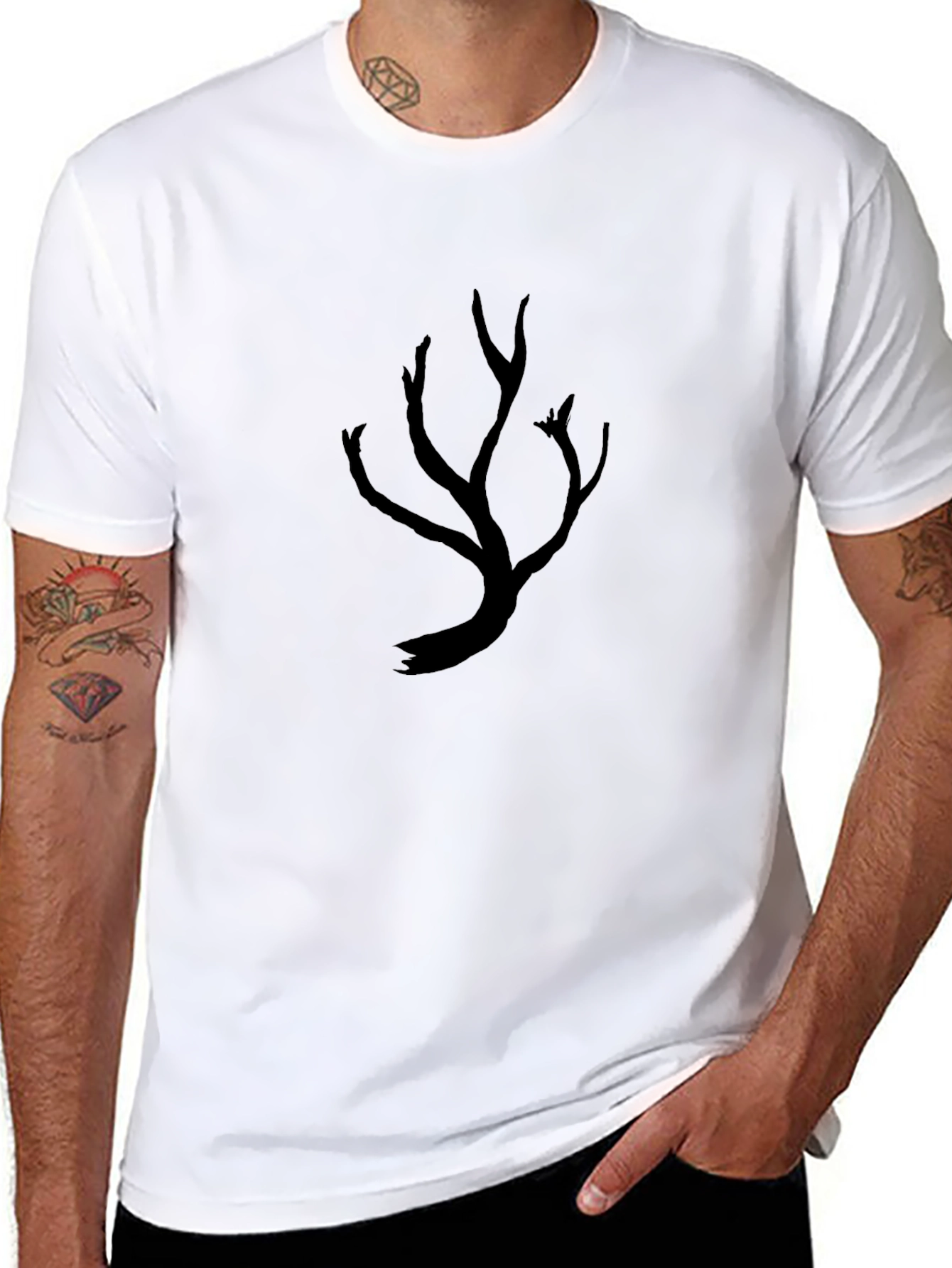 Black Tree Graphic T-Shirt