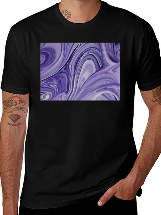 Swirl Art Black T-Shirt
