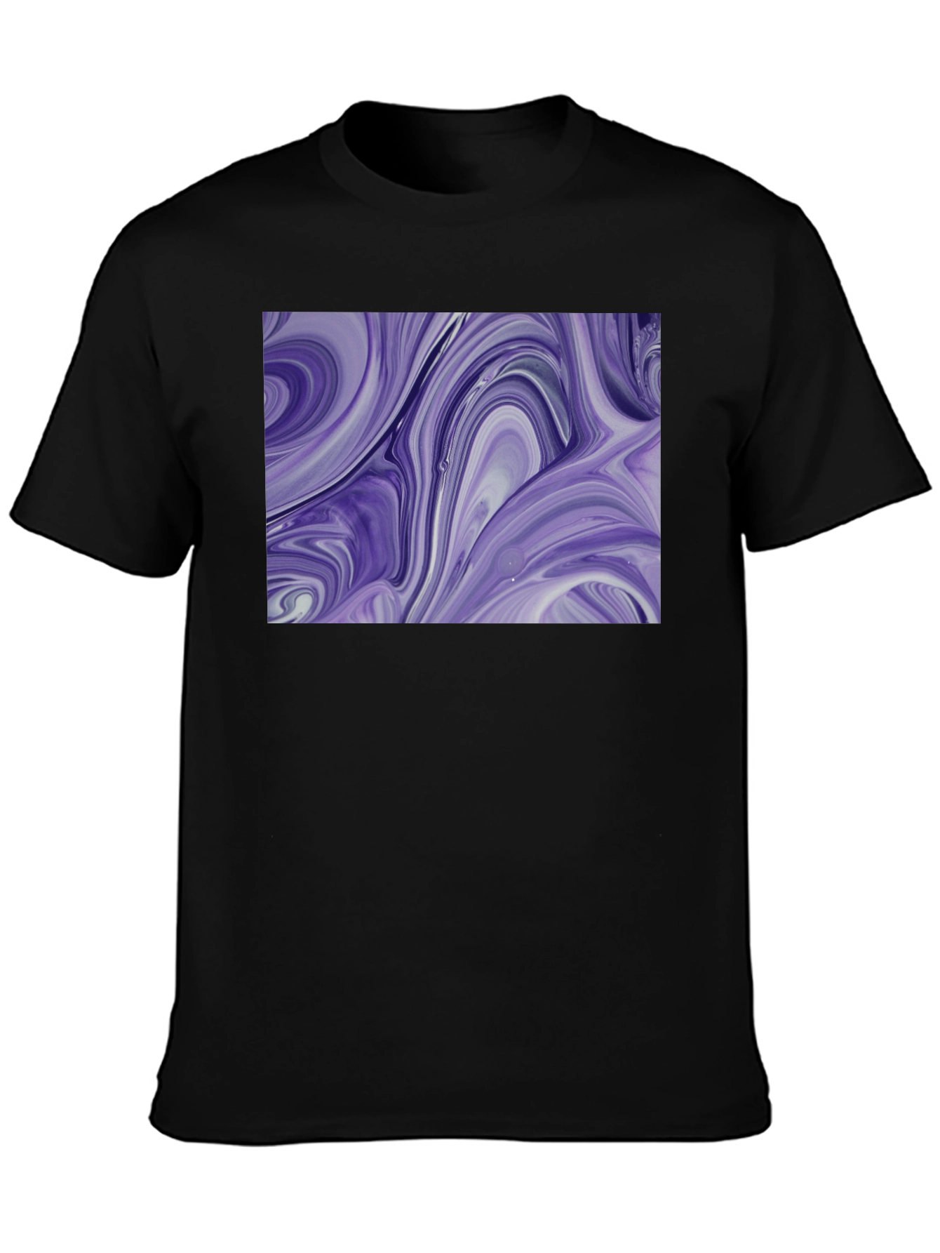 Swirl Art Black T-Shirt