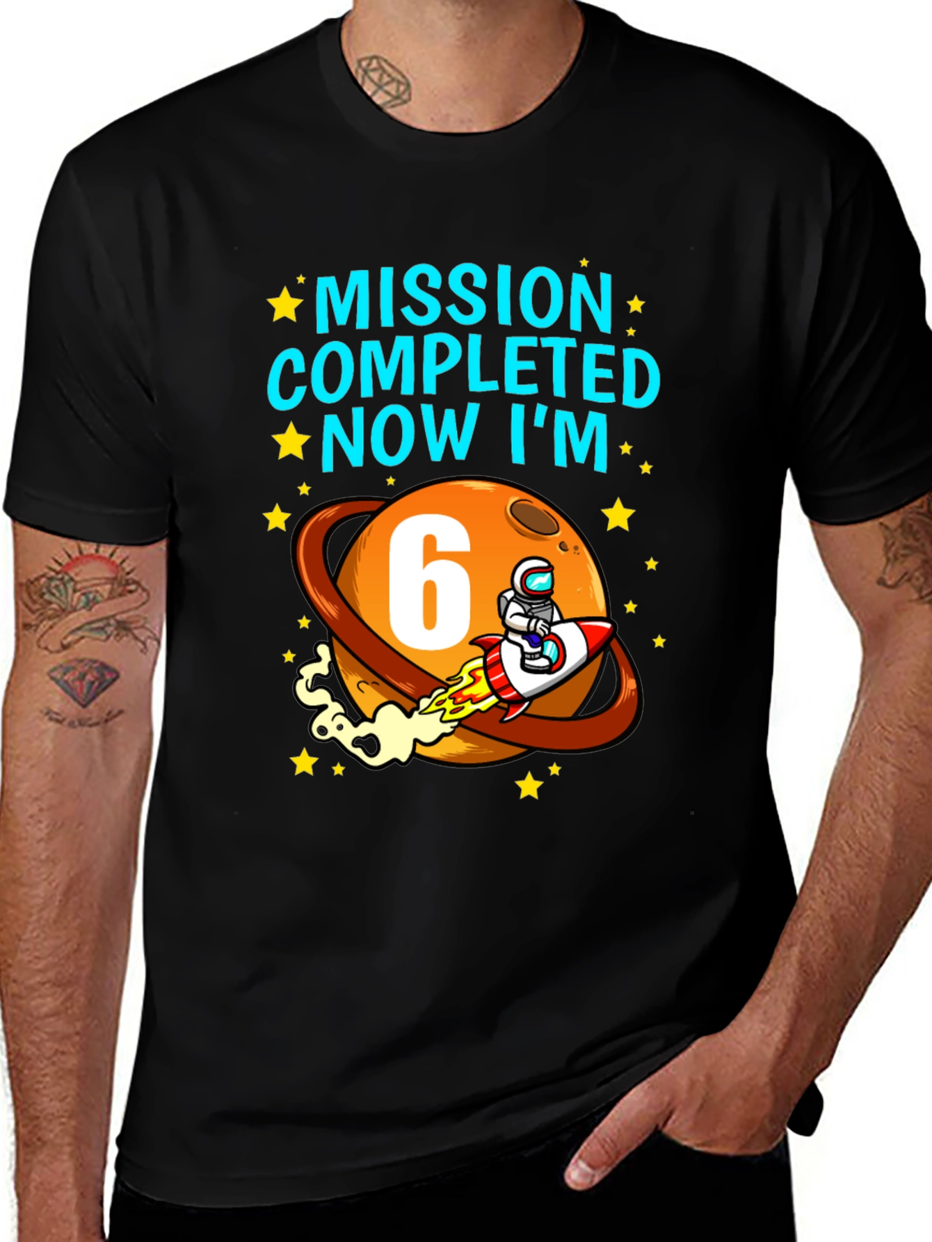 Mission Completed 6th Birthday T-Shirt