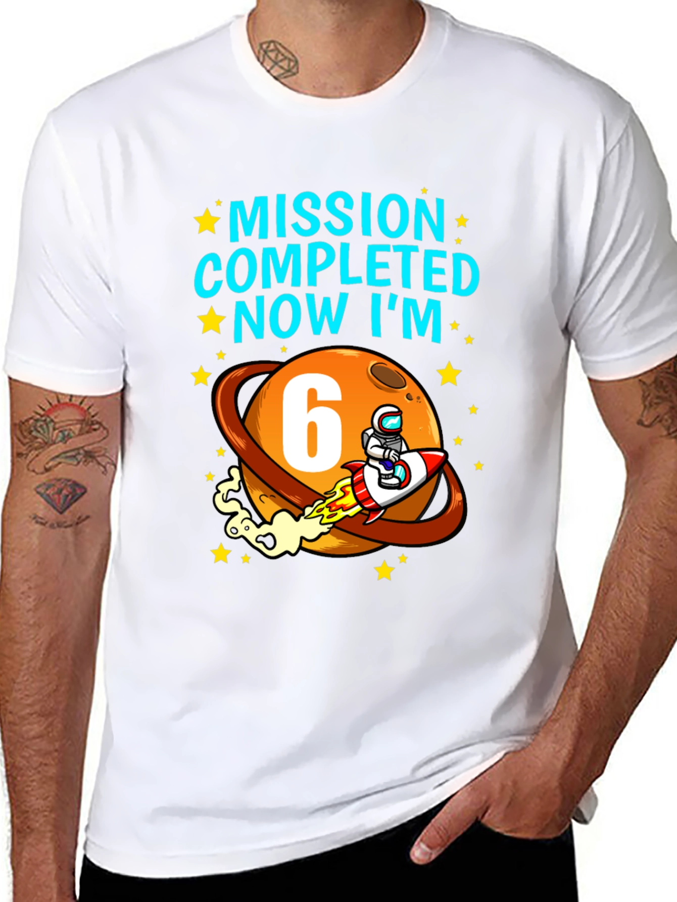 Mission Completed 6th Birthday T-Shirt