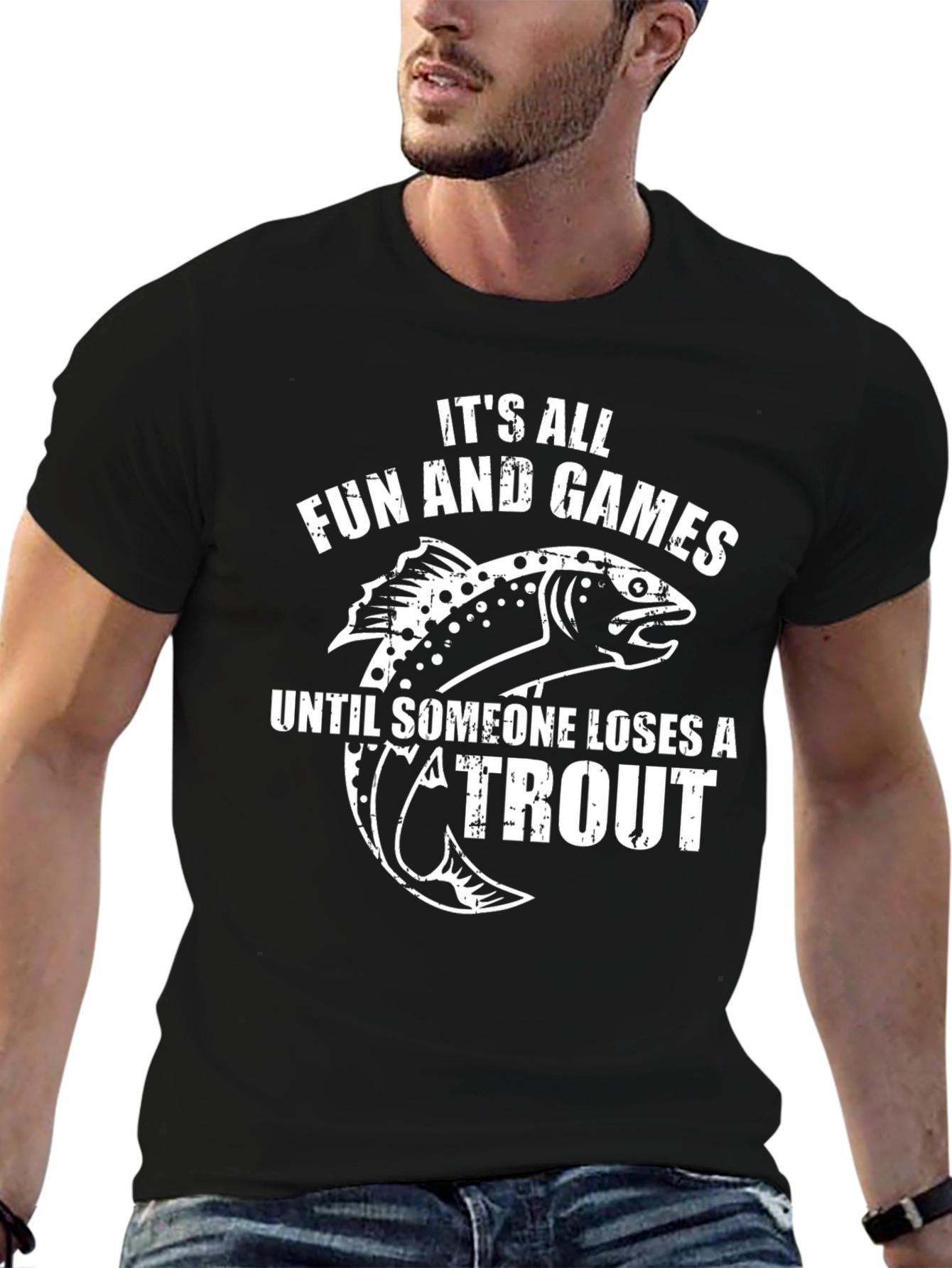 Funny Fishing T-Shirt: Loses A Trout