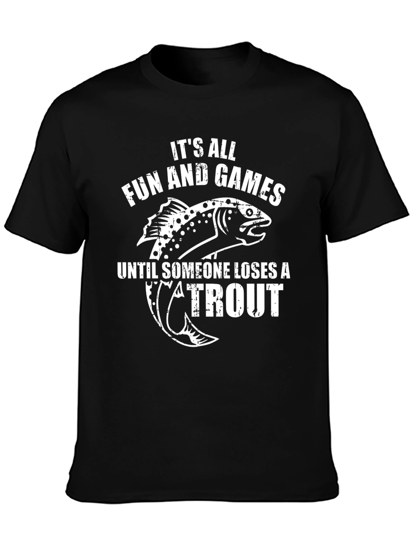 Funny Fishing T-Shirt: Loses A Trout