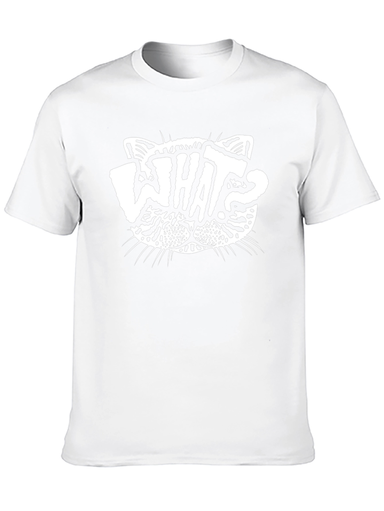What Cat Black Graphic Tee - Quirky Unisex T-Shirt