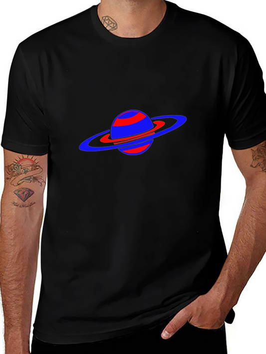 Saturn Graphic Black Tee
