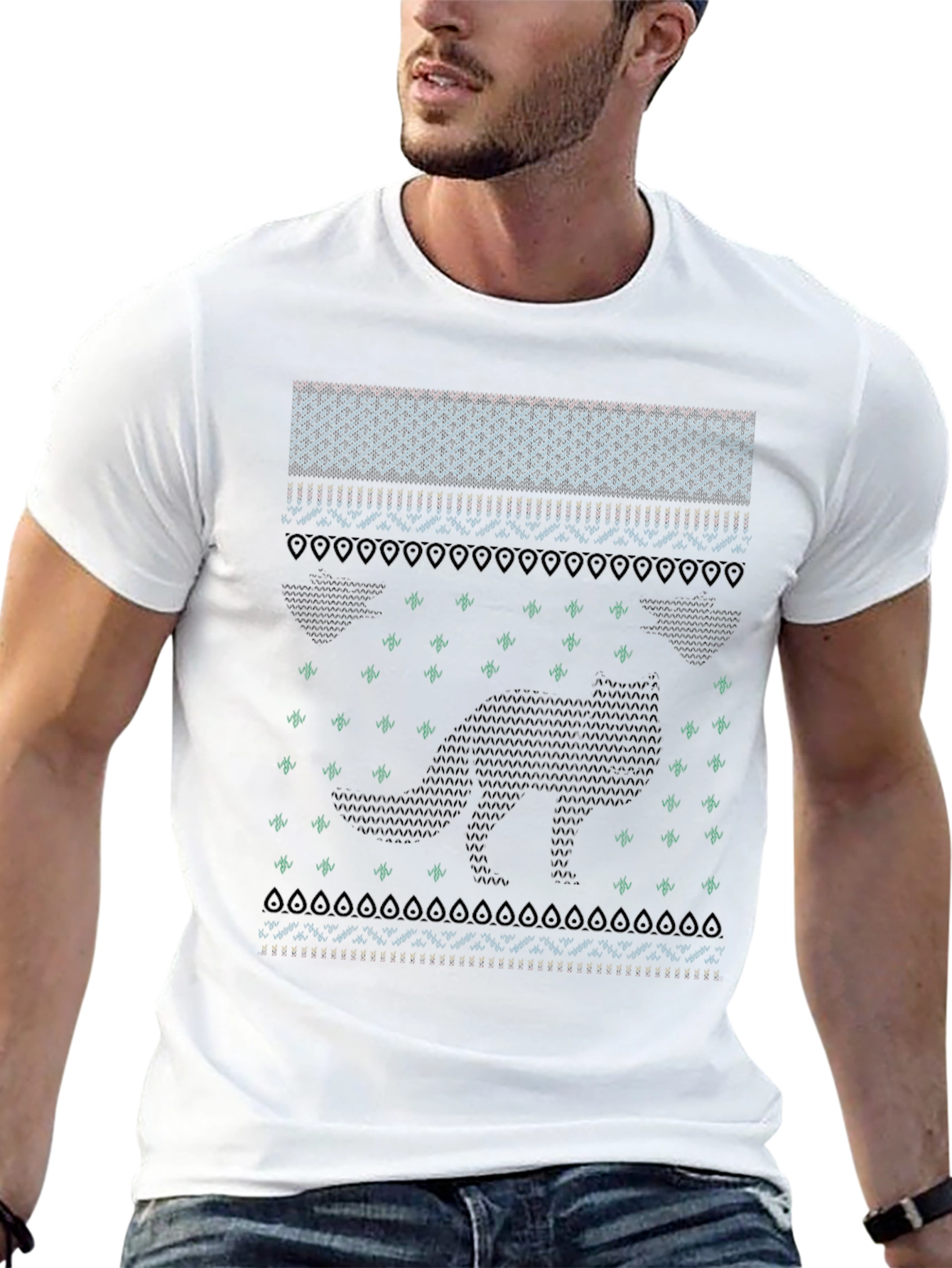 Dino Ugly Christmas Sweater T-Shirt