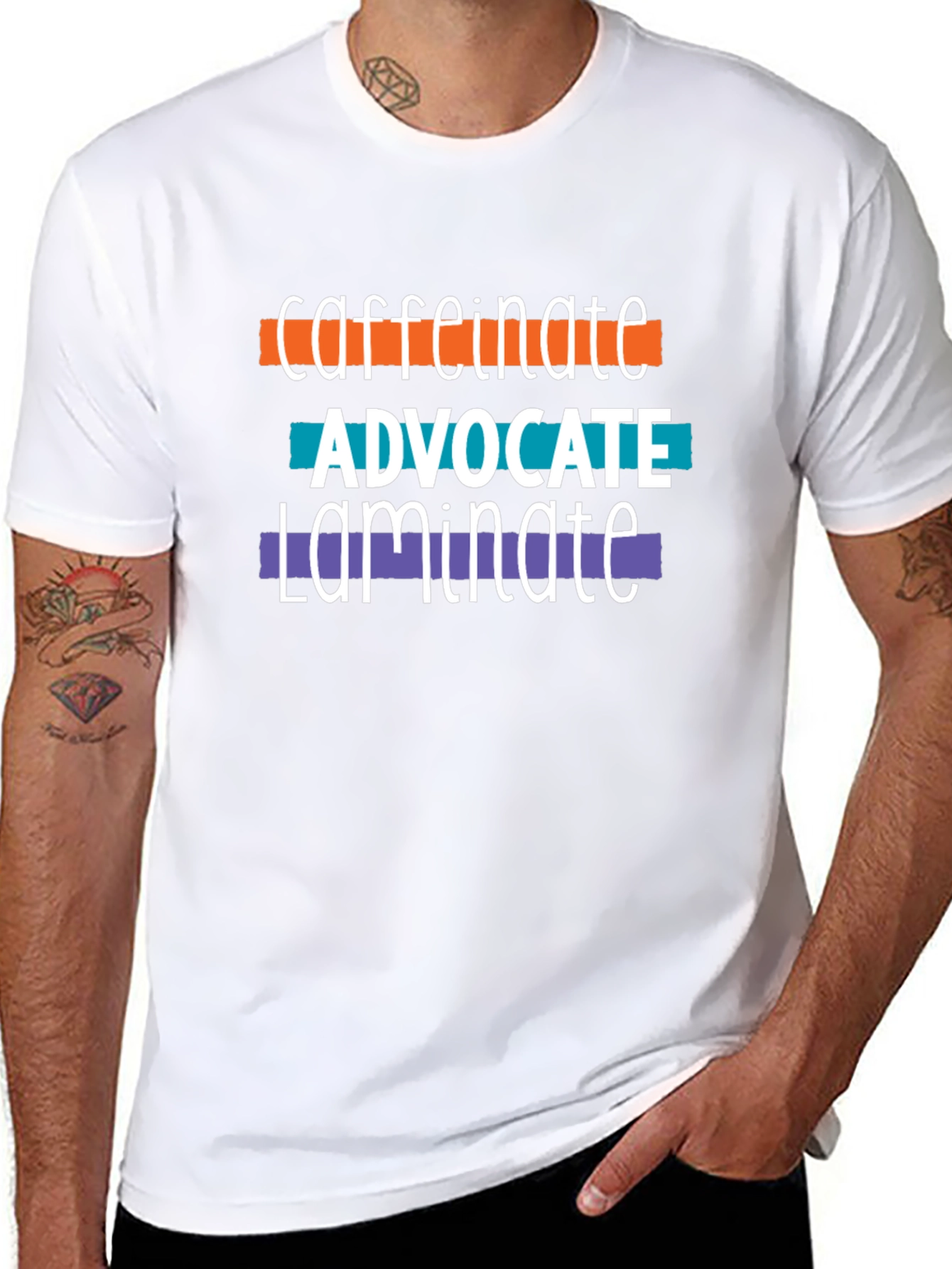 Caffeinate Advocate Laminate Tee