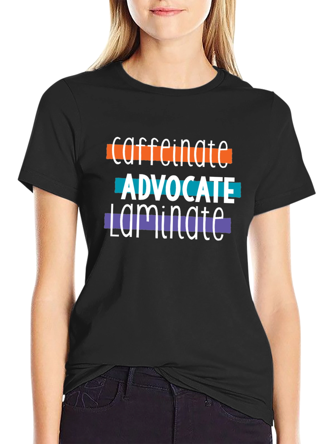 Caffeinate Advocate Laminate Tee