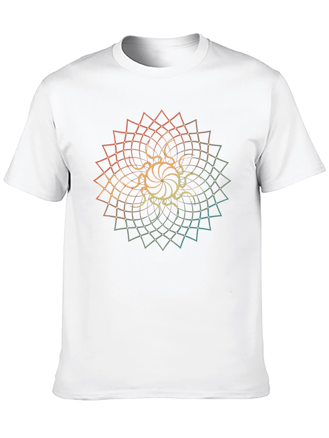 Geometric Mandala Graphic Tee - Stylish Casual Wear
