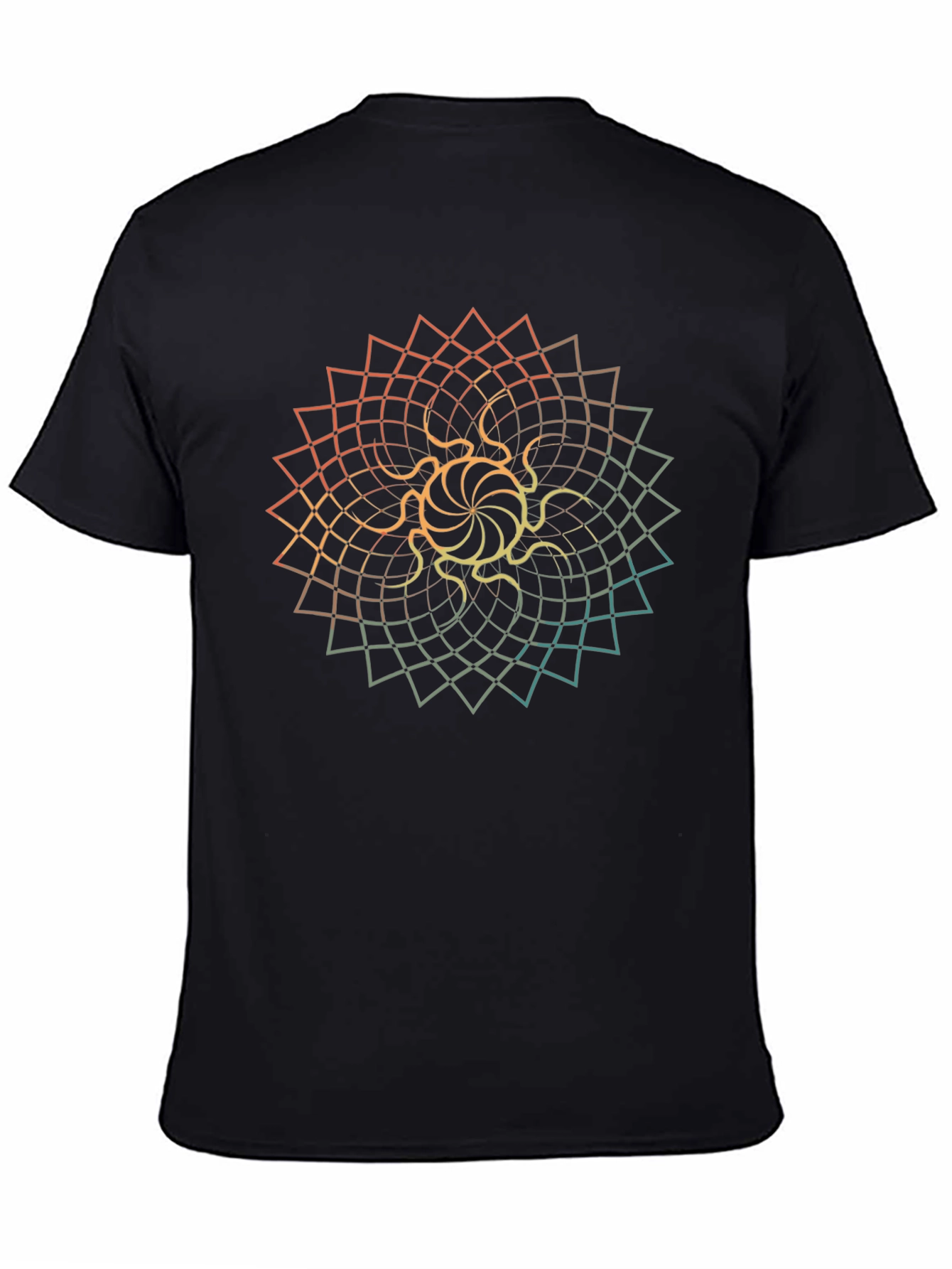 Geometric Mandala Graphic Tee - Stylish Casual Wear