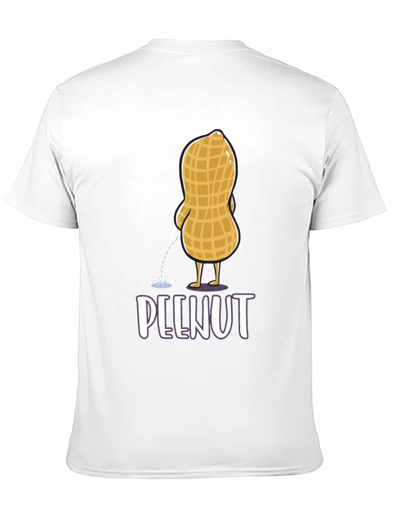 Funny Peenut Graphic T-Shirt - Black Cotton Tee