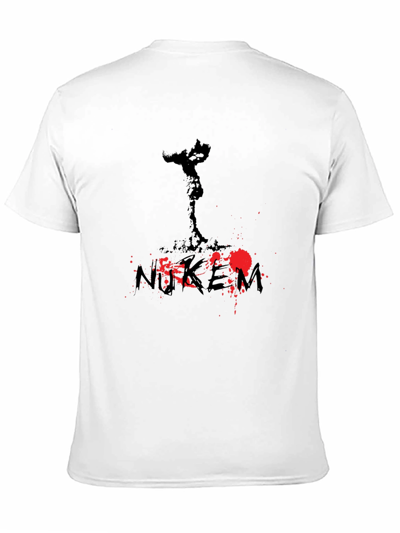 NUKEM Graphic Print Mens T-Shirt - Black