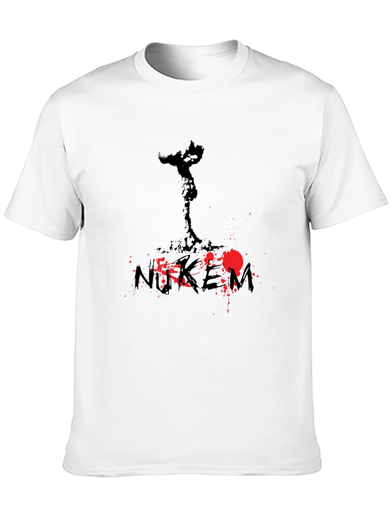 NUKEM Graphic Print Mens T-Shirt - Black