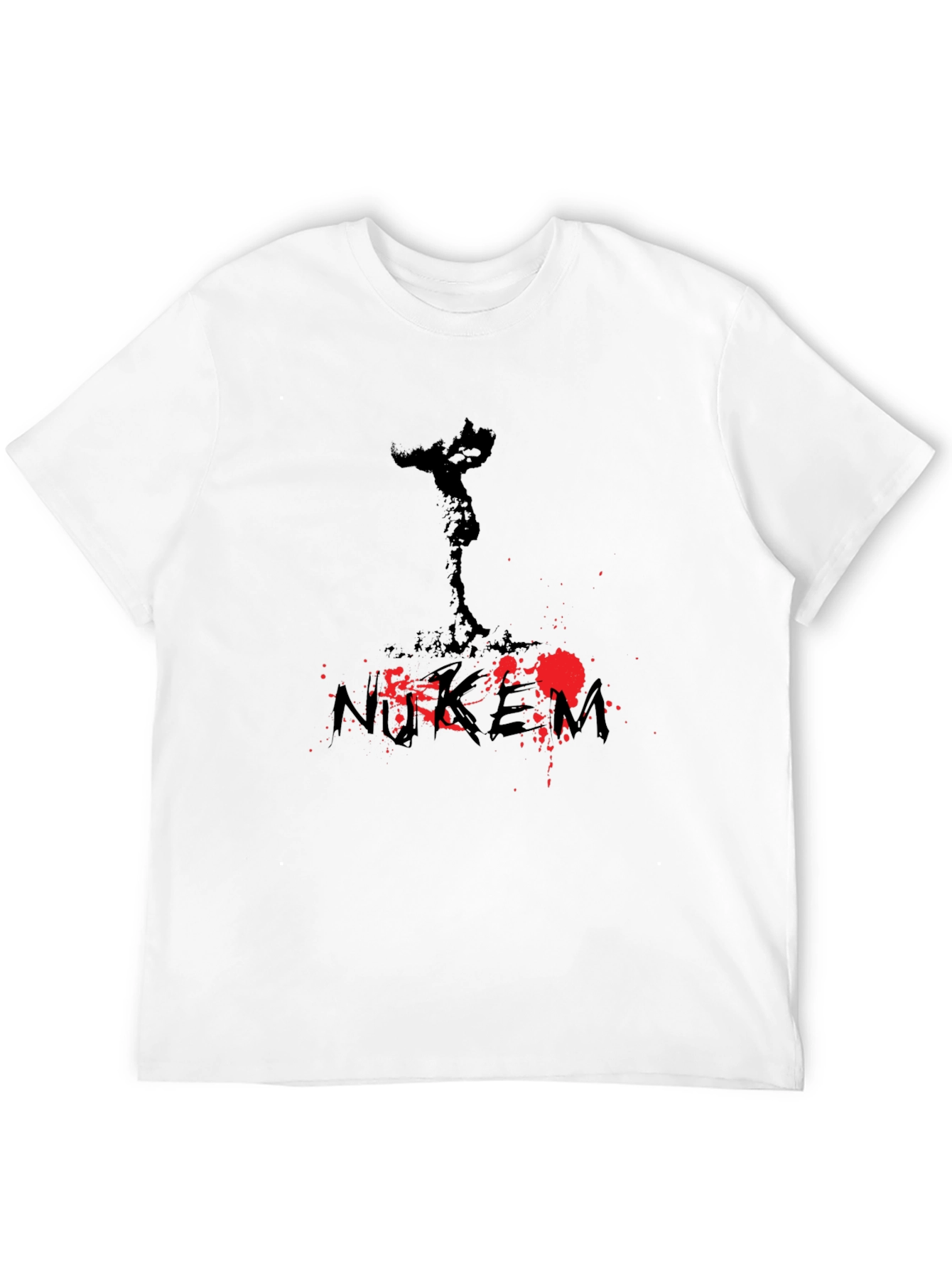 NUKEM Graphic Print Mens T-Shirt - Black