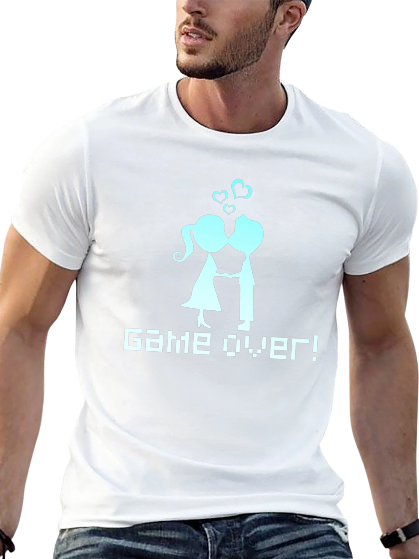 Game Over Couple T-Shirt - Gamer Wedding Tee