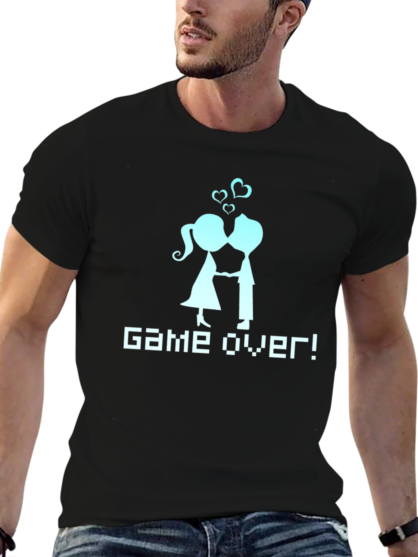 Game Over Couple T-Shirt - Gamer Wedding Tee