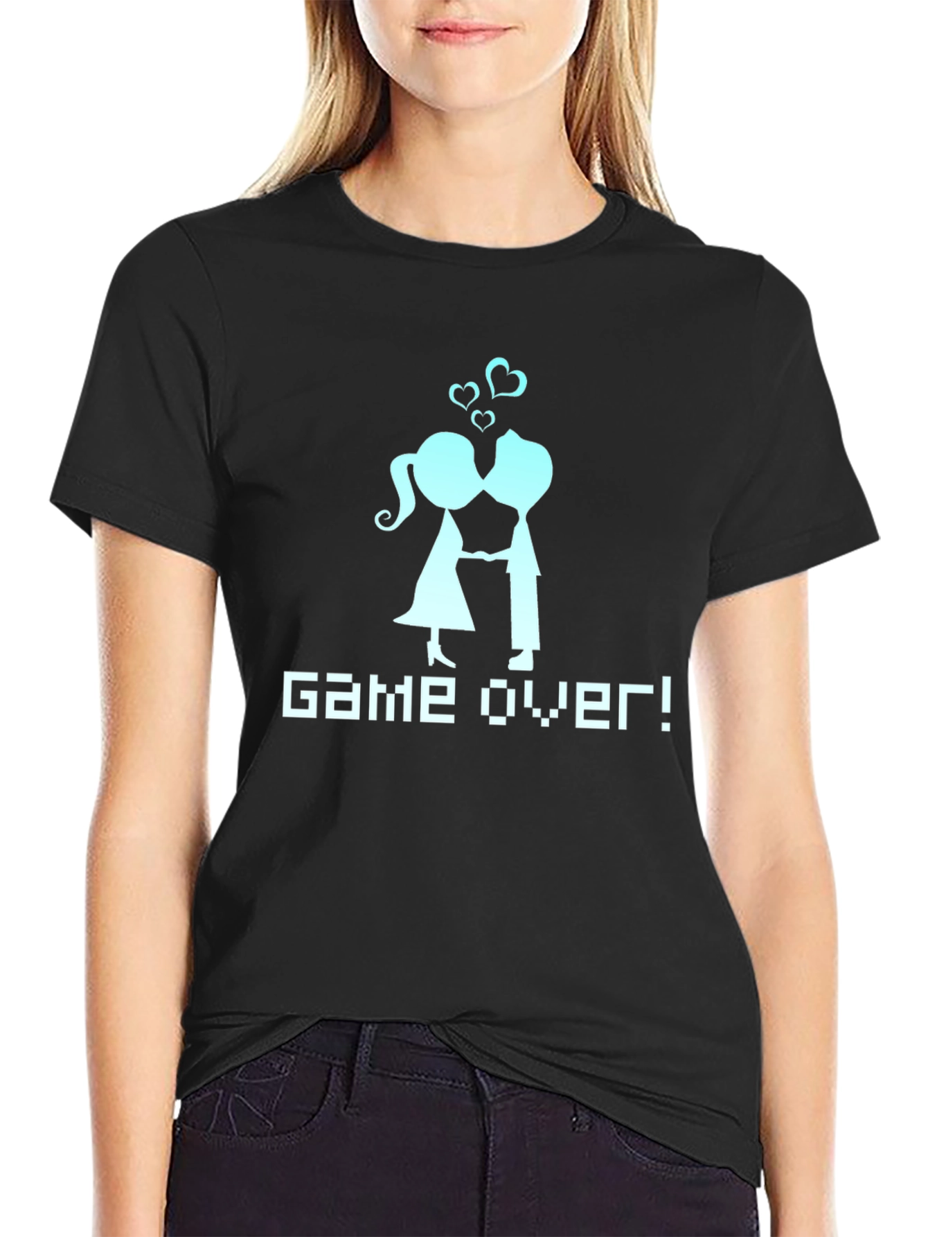 Game Over Couple T-Shirt - Gamer Wedding Tee