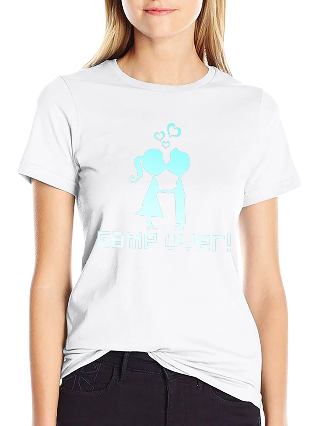 Game Over Couple T-Shirt - Gamer Wedding Tee