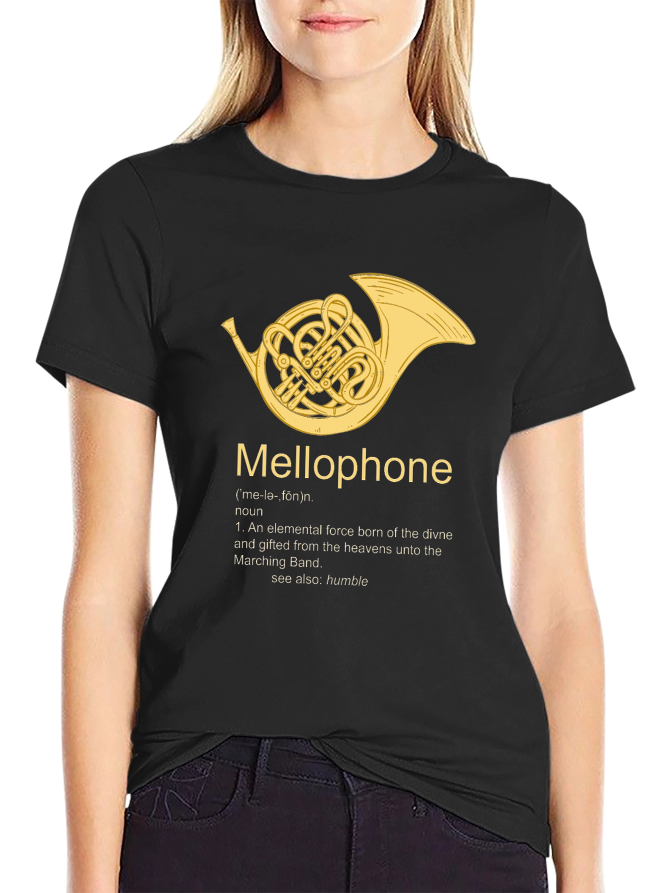 Mellophone Definition Black T-Shirt