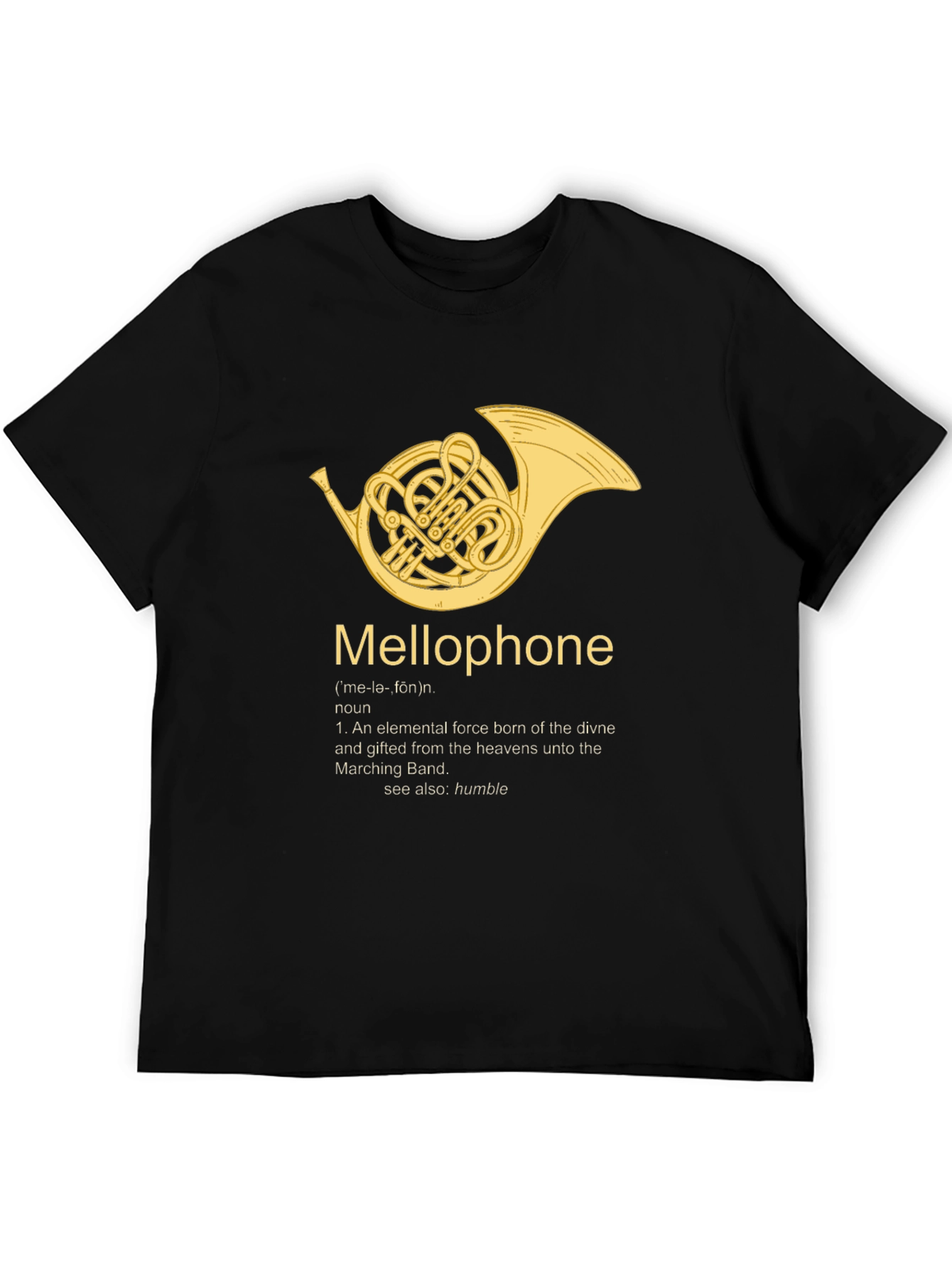 Mellophone Definition Black T-Shirt