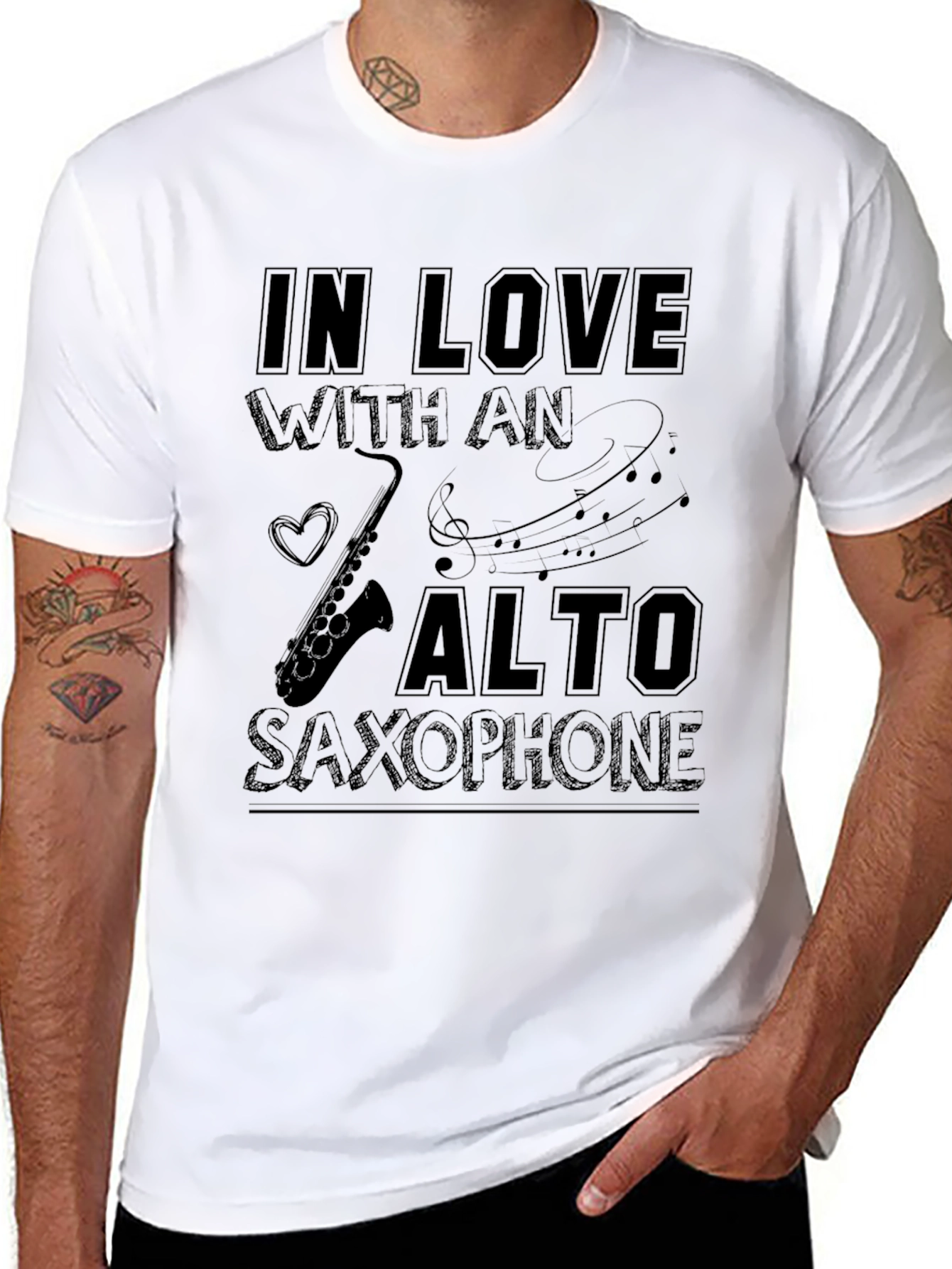 In Love With An Alto Saxophone Graphic T-Shirt