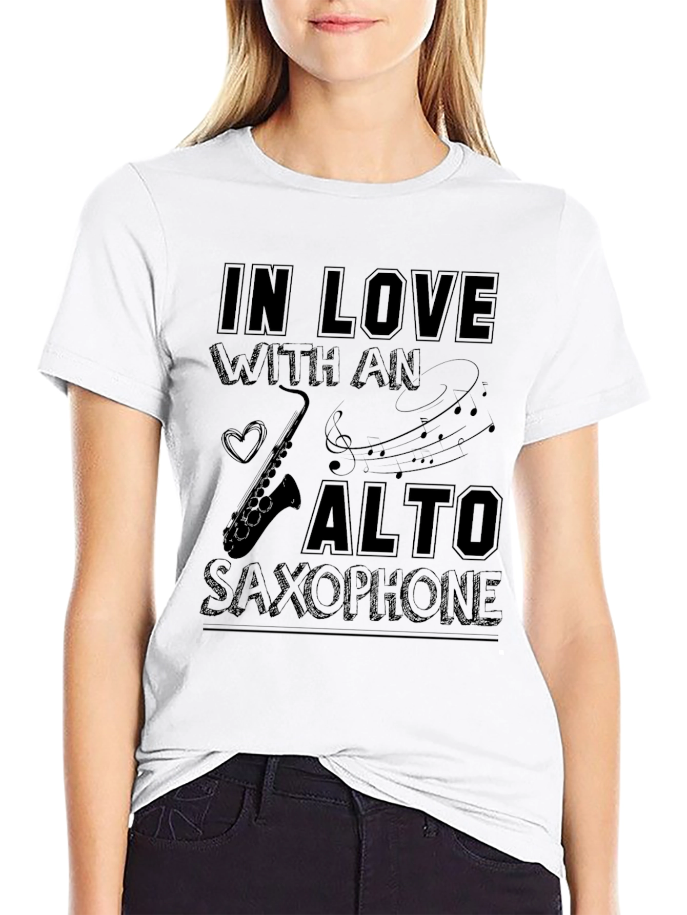 In Love With An Alto Saxophone Graphic T-Shirt