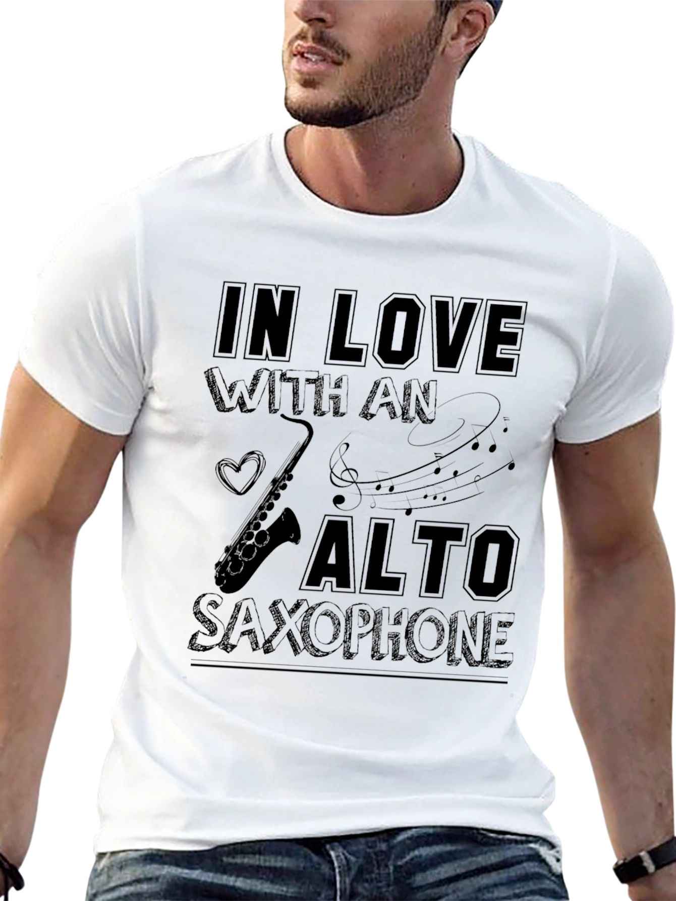 In Love With An Alto Saxophone Graphic T-Shirt