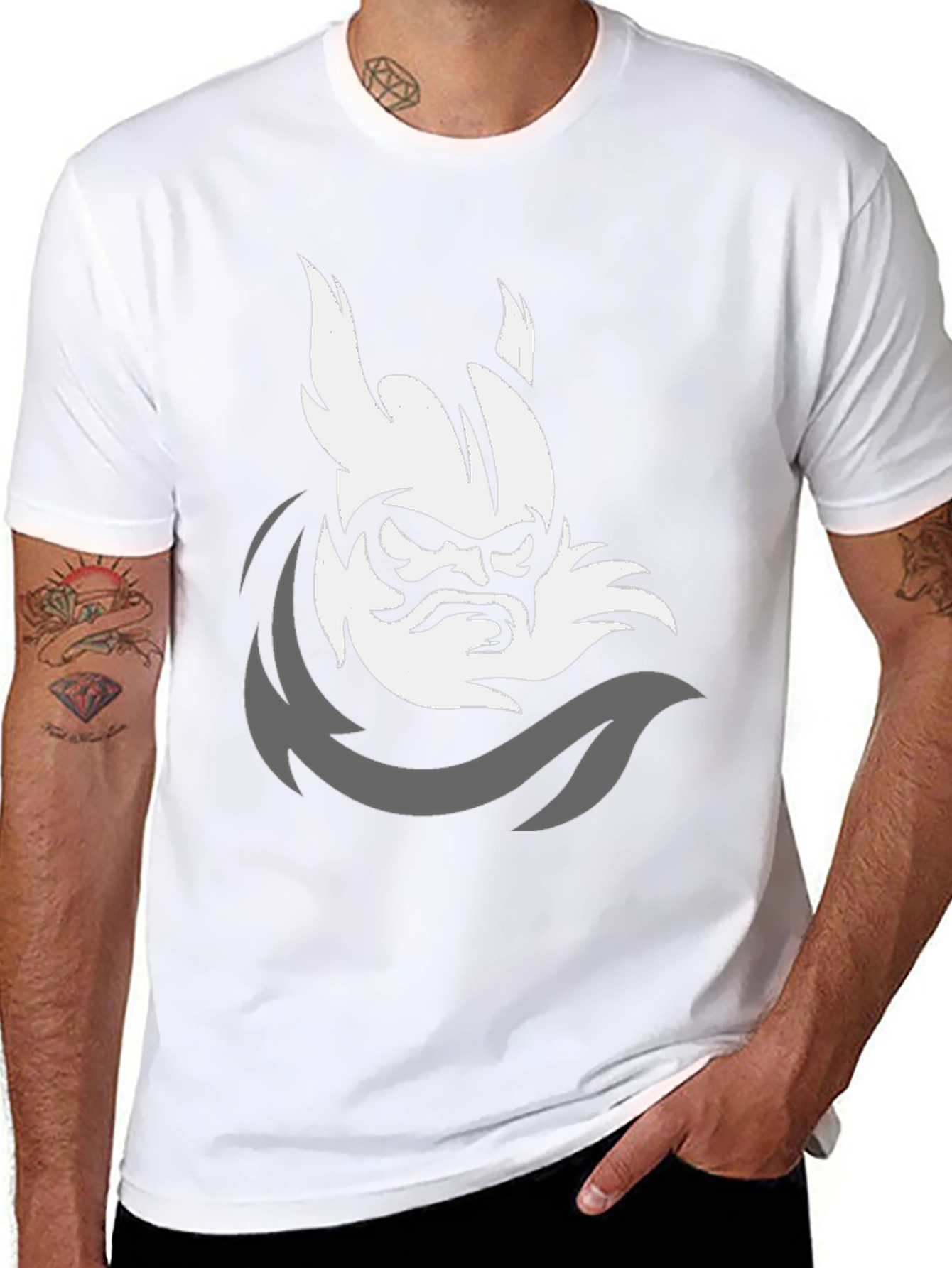 Viking Warrior Graphic Tee - Mens Black T-Shirt