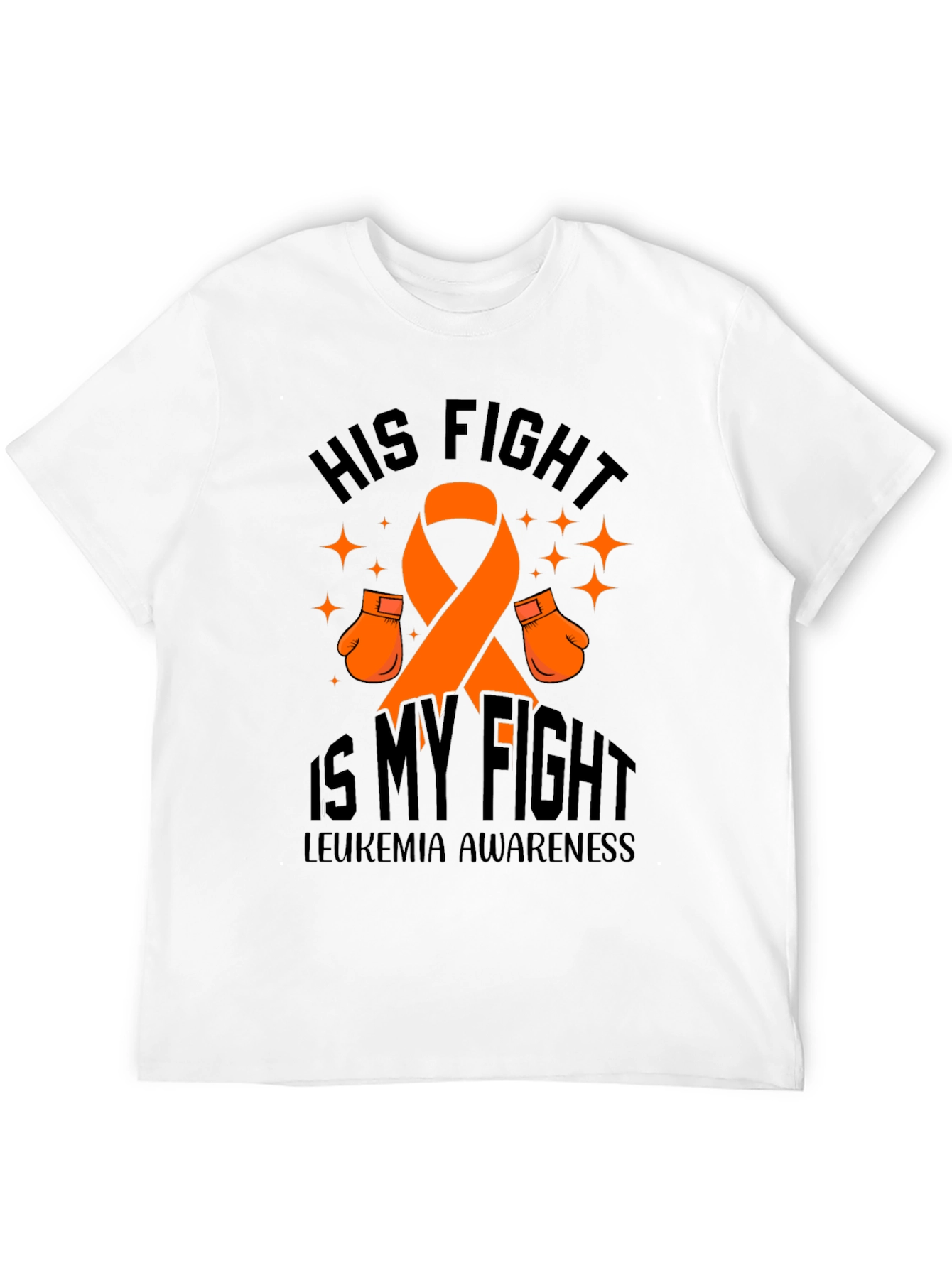 His Fight Is My Fight Leukemia Awareness T-Shirt