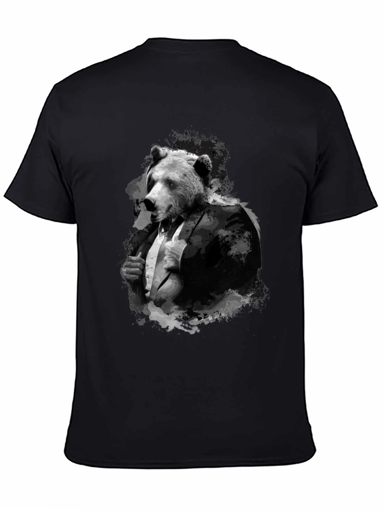 Bear in Suit T-Shirt - Menswear Animal Graphic Tee