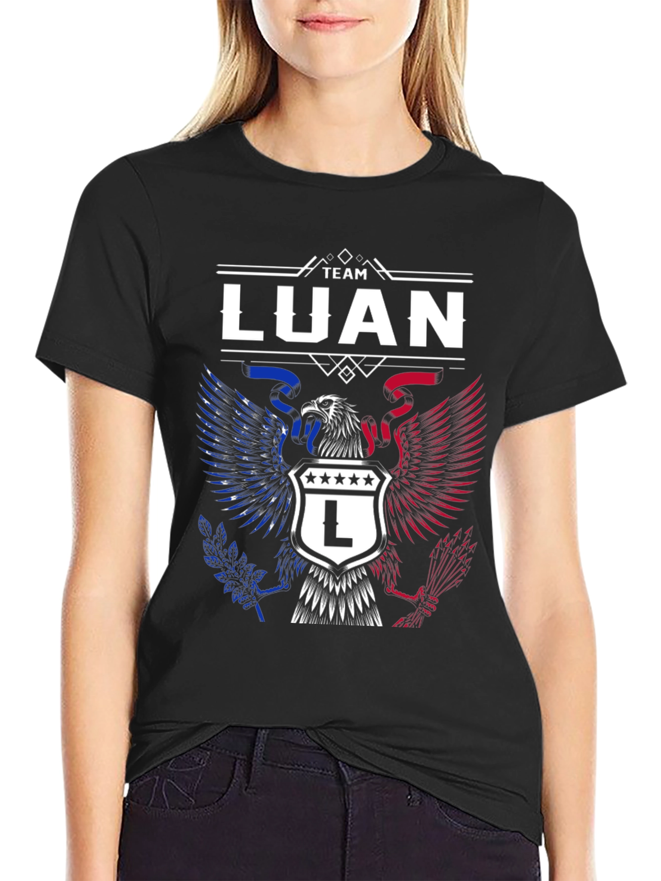 Team Luan Eagle Crest Graphic Tee