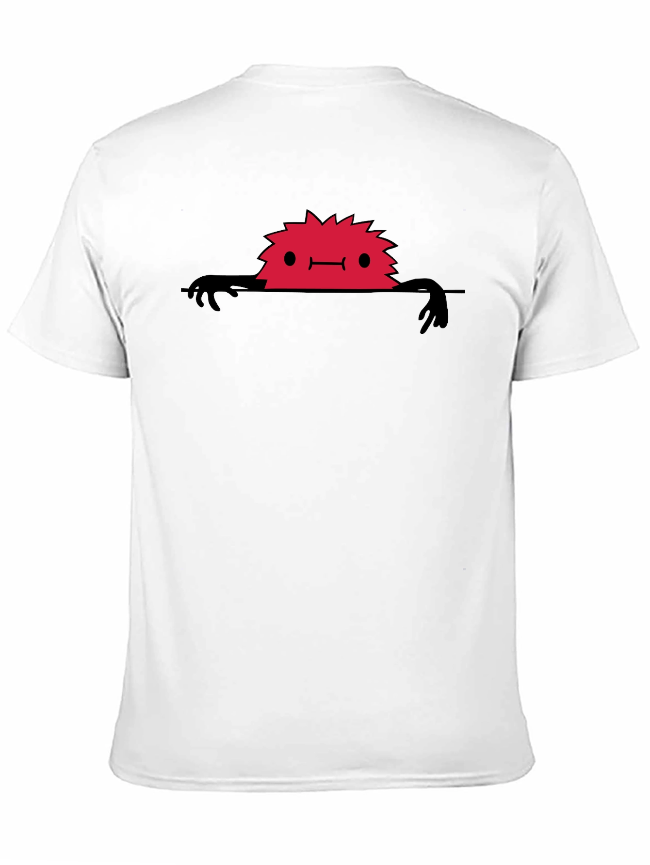 Red Monster Peek-a-Boo Graphic T-Shirt