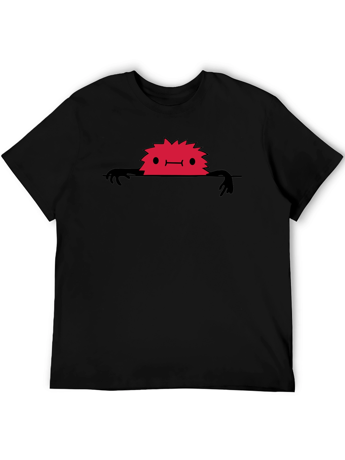 Red Monster Peek-a-Boo Graphic T-Shirt