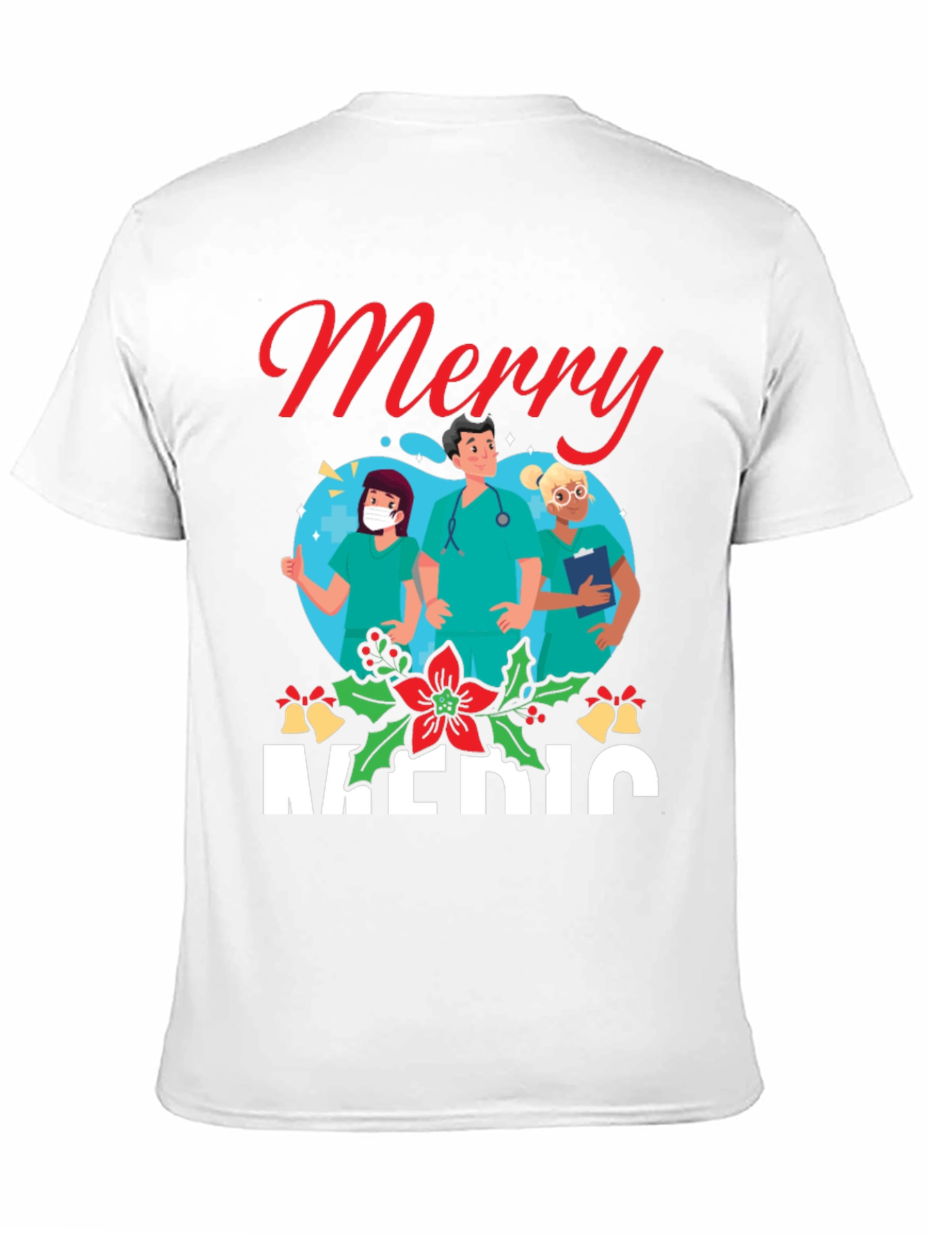 Merry Medic Christmas Graphic Tee