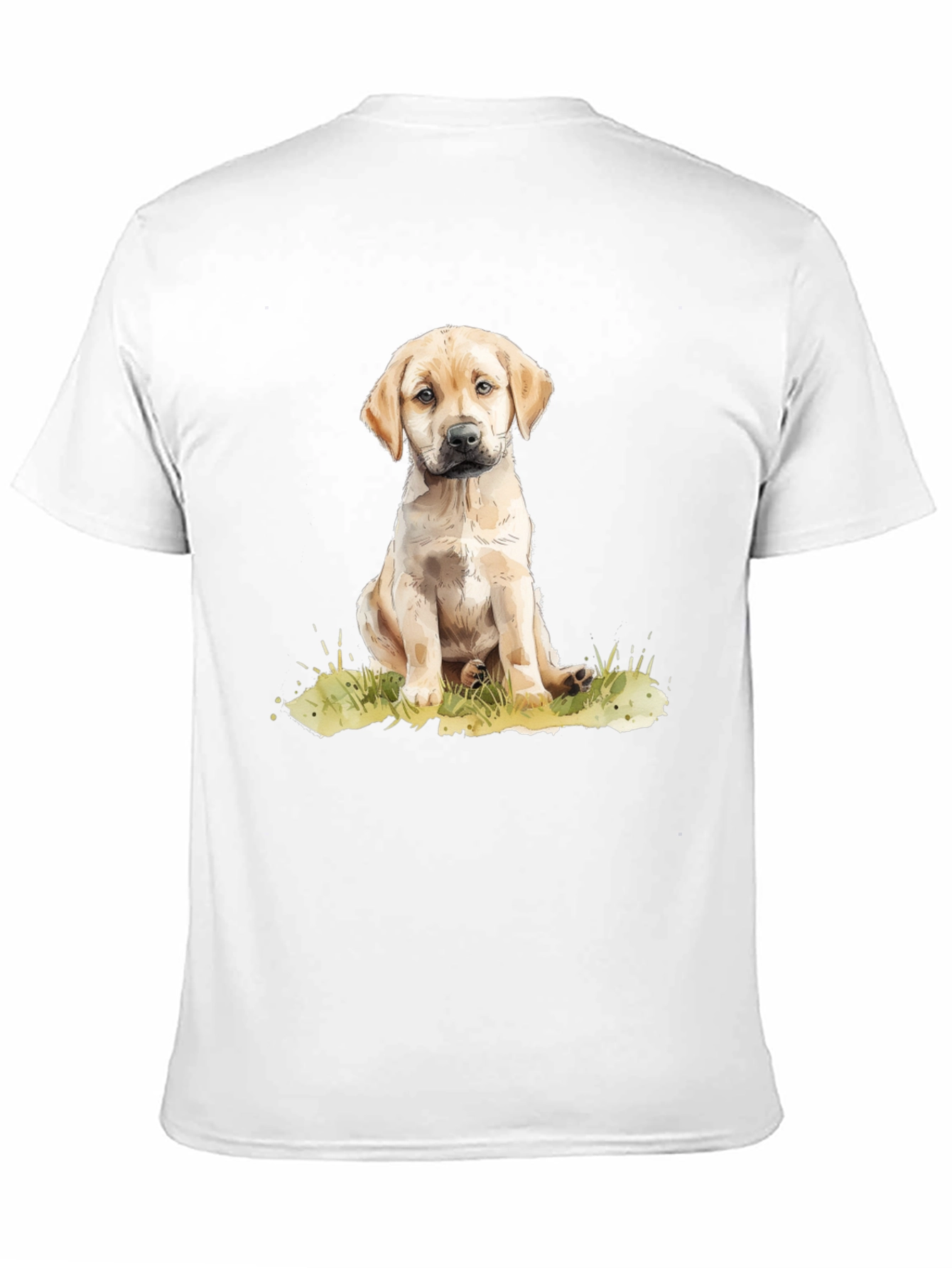Cute Puppy Dog Graphic Tee - Black Unisex T-Shirt