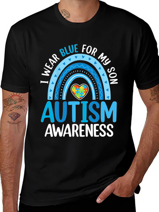 Autism Awareness T-Shirt - Wear Blue for My Son