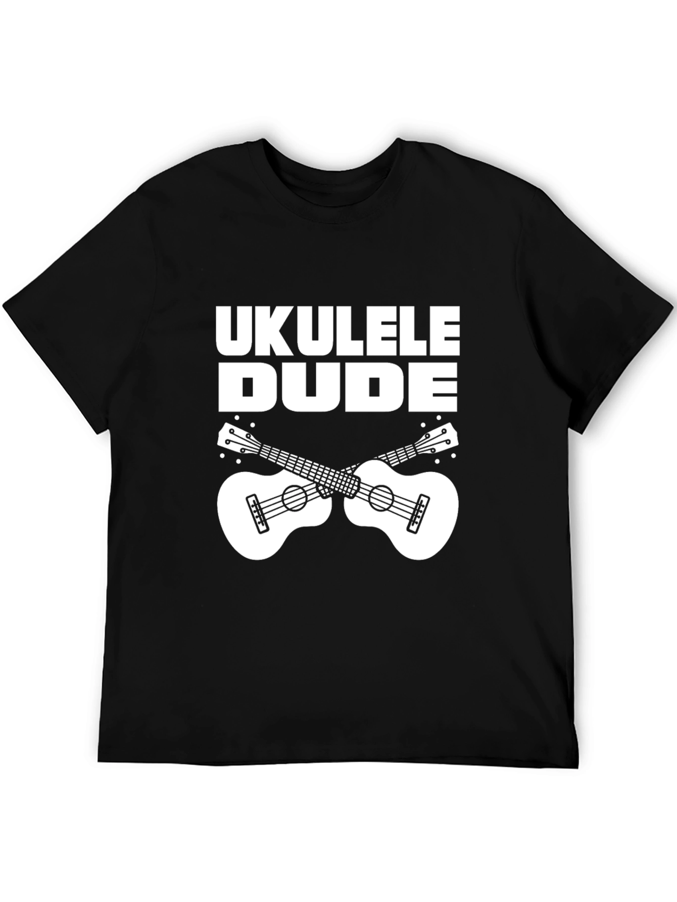 Ukulele Dude Black Graphic Tee Shirt
