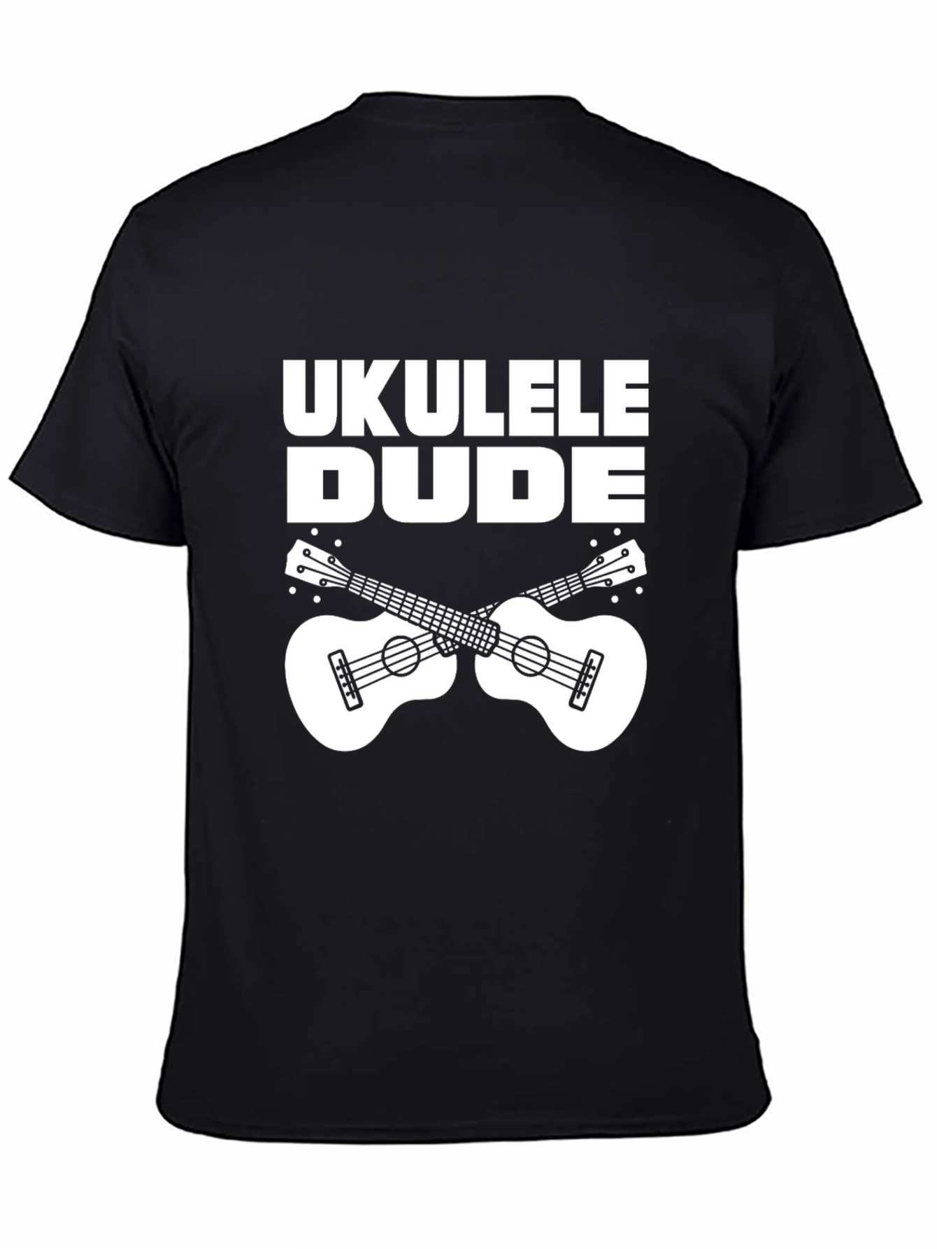 Ukulele Dude Black Graphic Tee Shirt