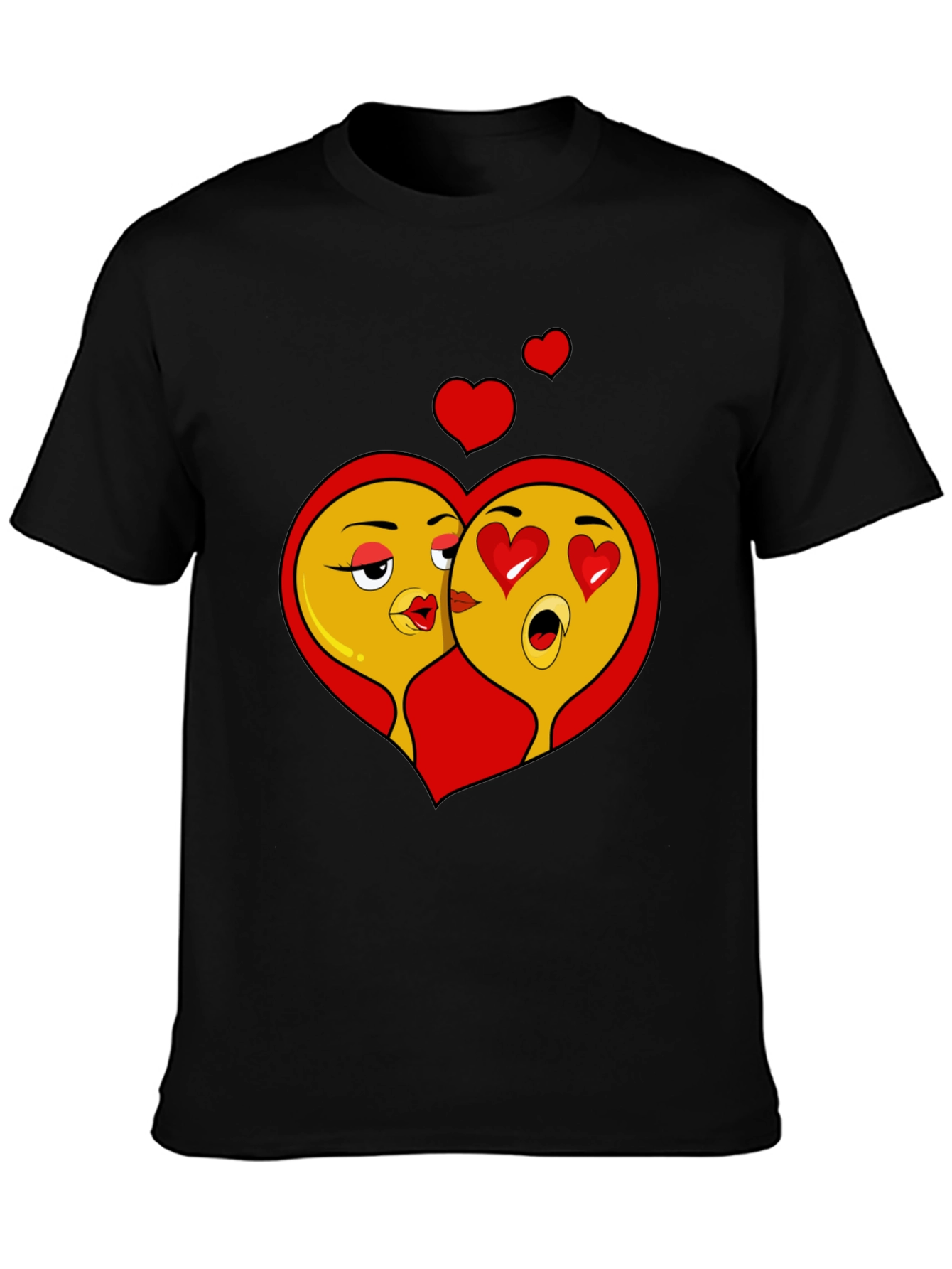 Emoji Love T-Shirt -  Heart Eyes & Kiss Face!