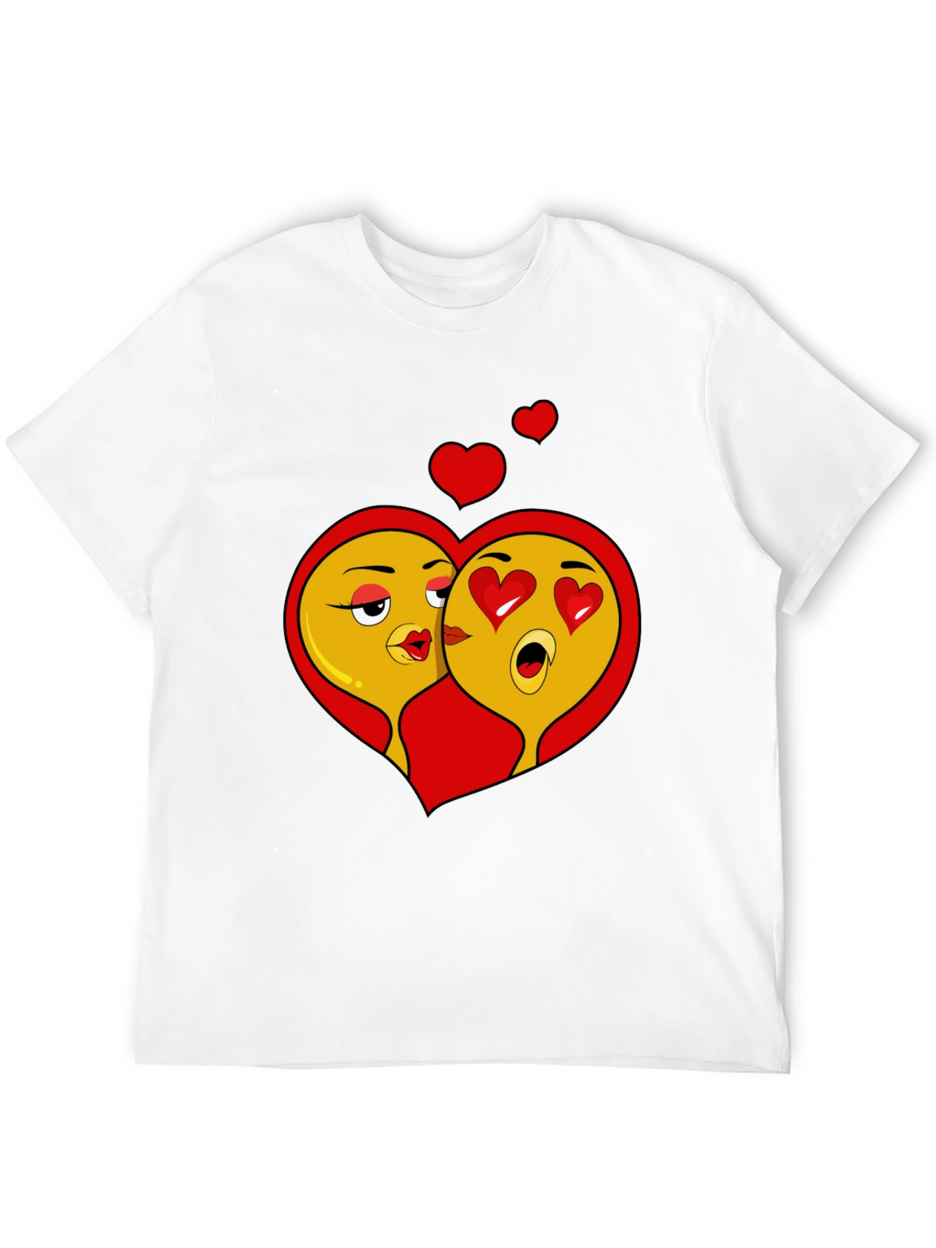 Emoji Love T-Shirt -  Heart Eyes & Kiss Face!