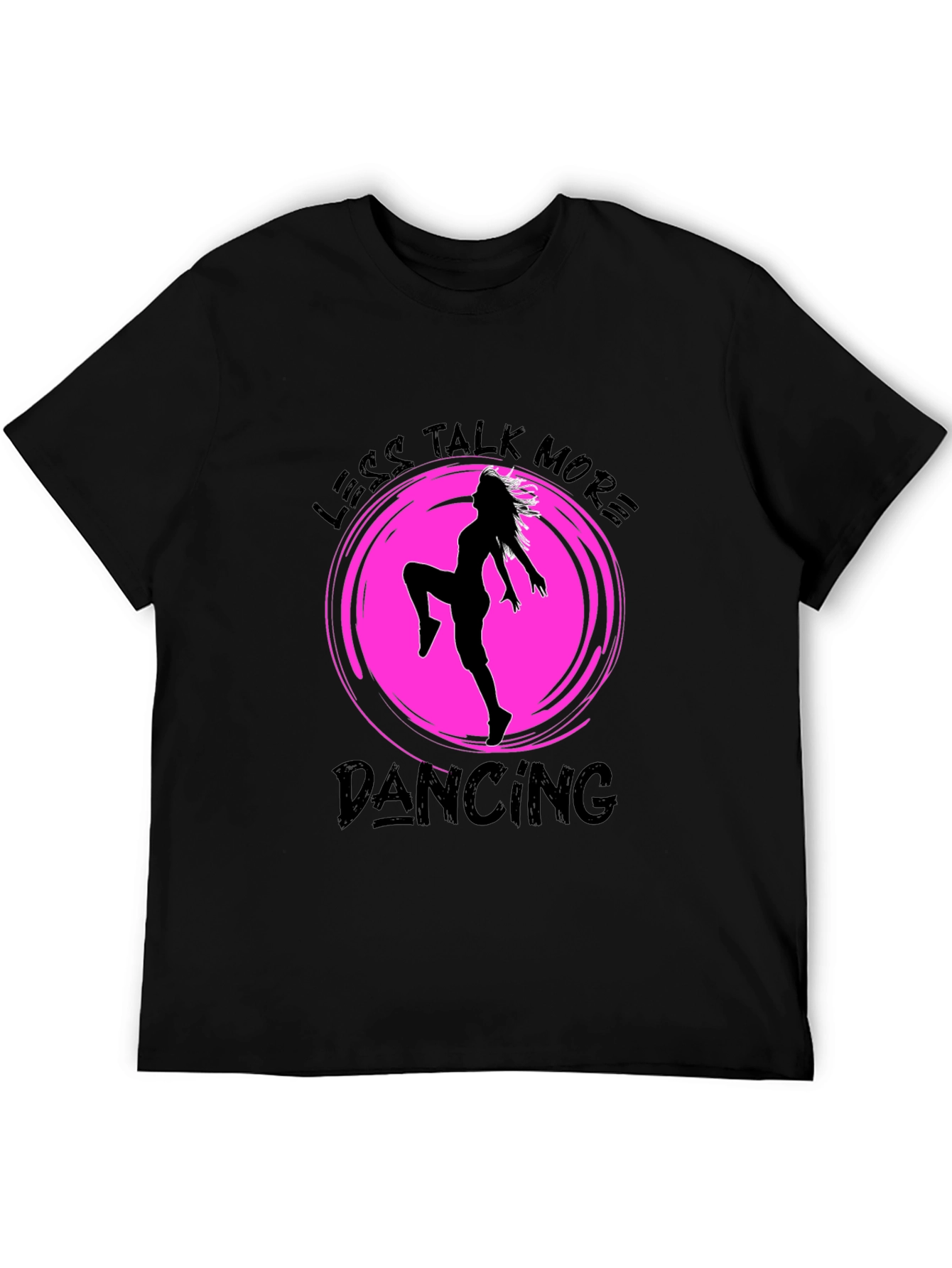 Less Talk More Dancing Graphic Tee - Black