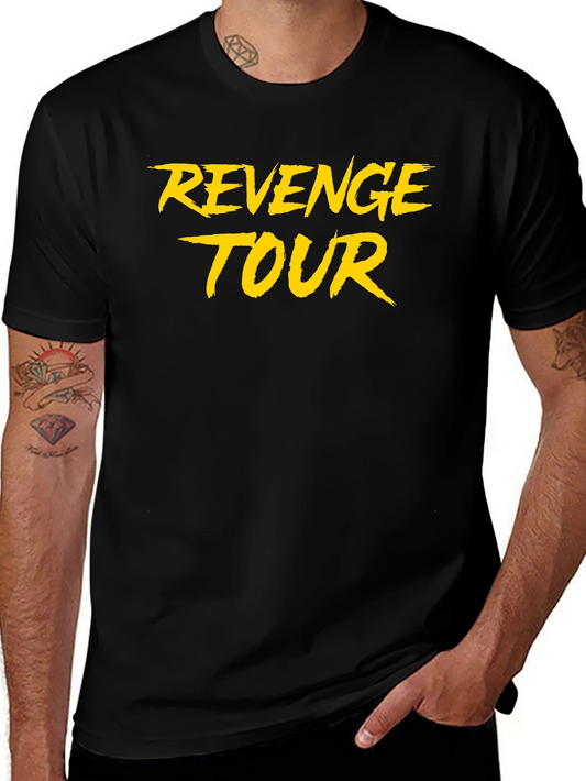Revenge Tour Graphic Tee - Black Cotton T-Shirt