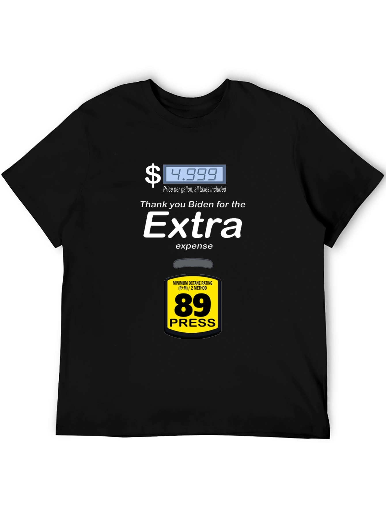Humorous Biden Gas Price Graphic Tee