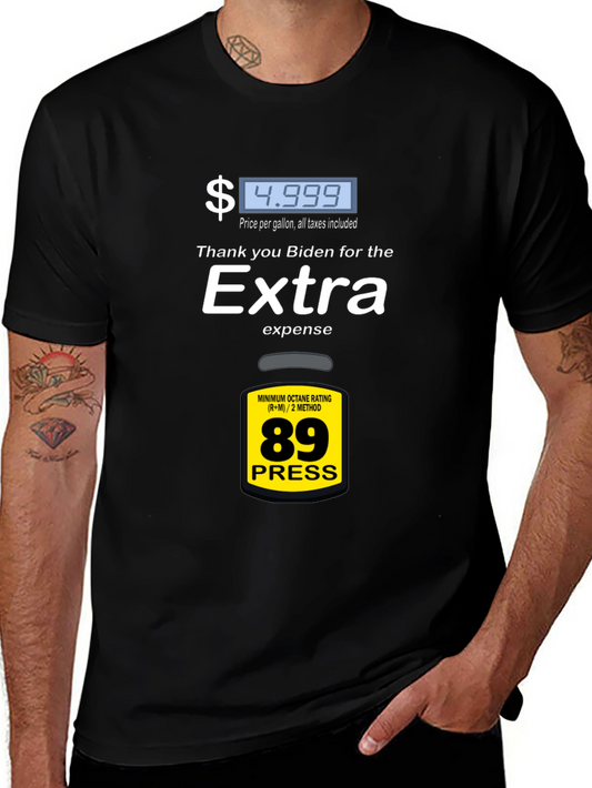 Humorous Biden Gas Price Graphic Tee
