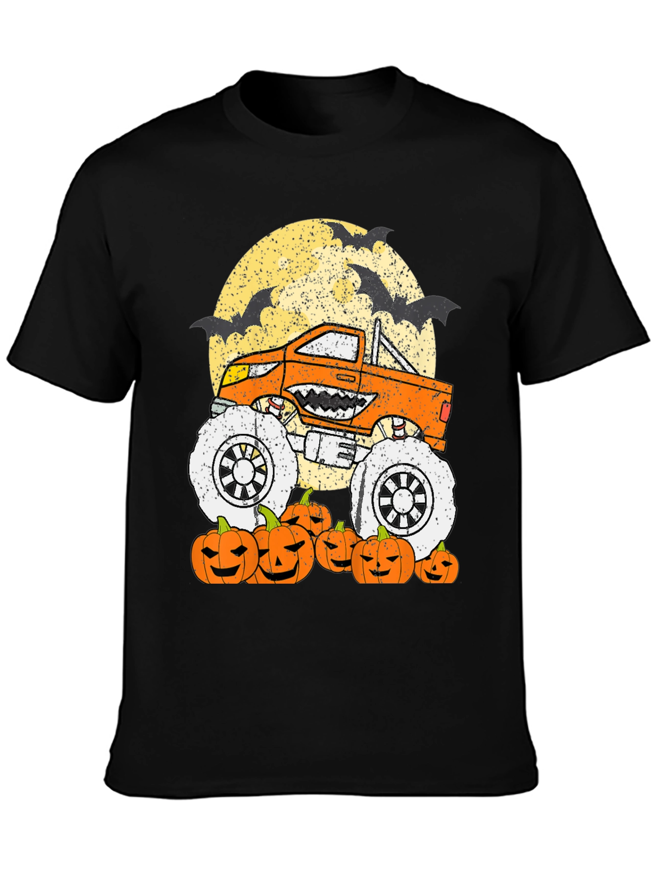 Halloween Monster Truck Pumpkin T-Shirt