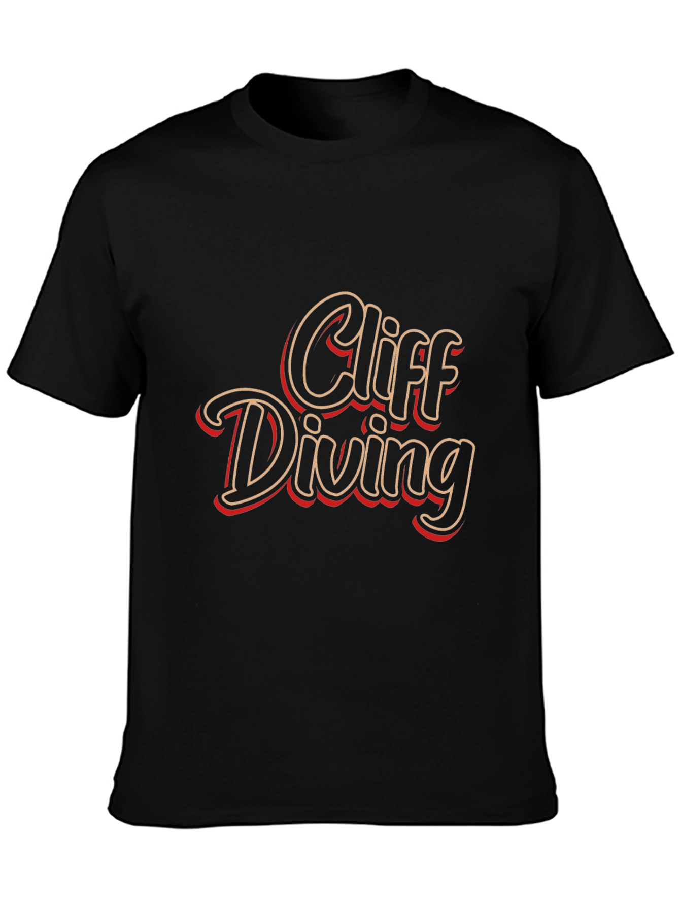 Cliff Diving T-Shirt - Retro Style