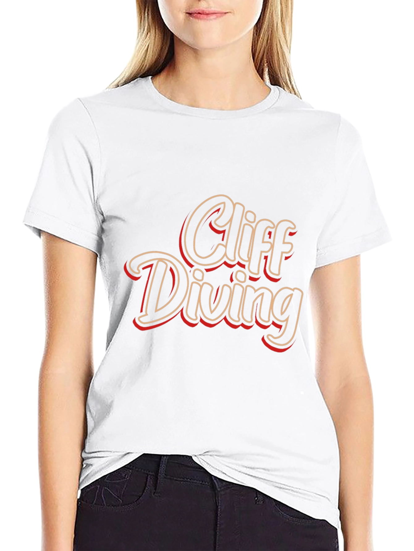 Cliff Diving T-Shirt - Retro Style