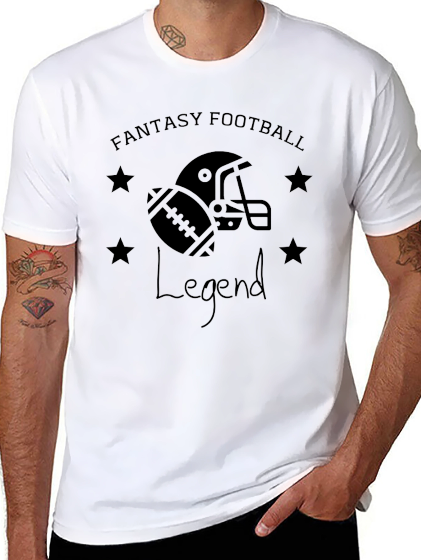 Fantasy Football Legend Black T-Shirt