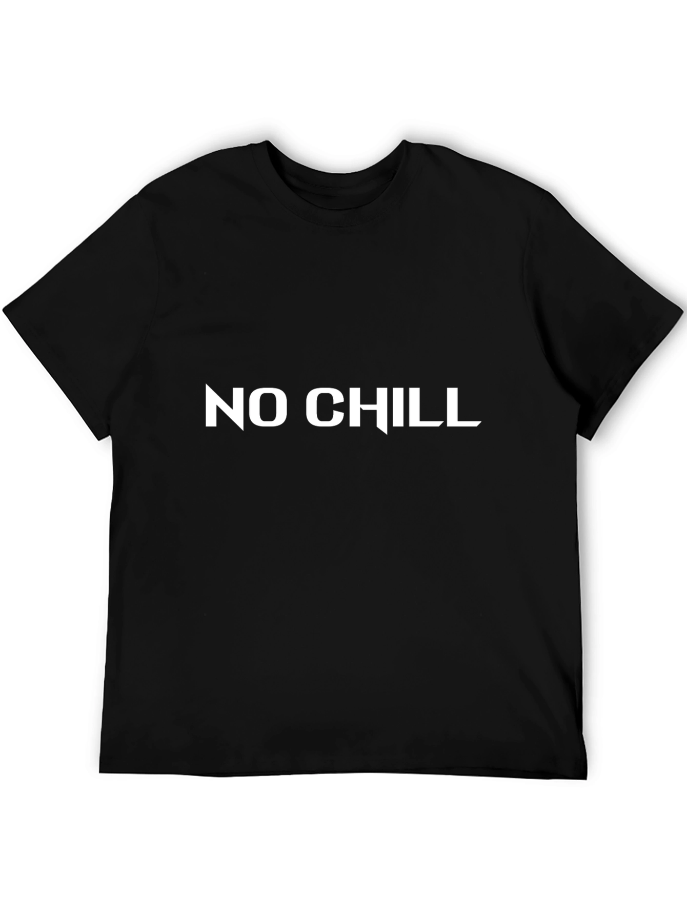 No Chill Graphic Tee - Black Cotton T-Shirt