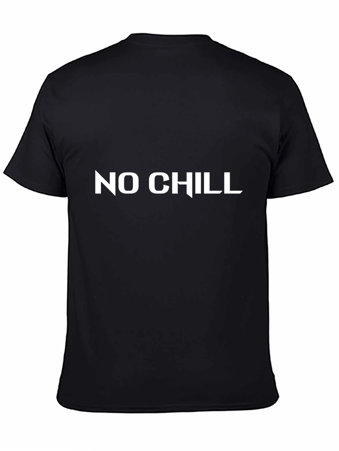 No Chill Graphic Tee - Black Cotton T-Shirt